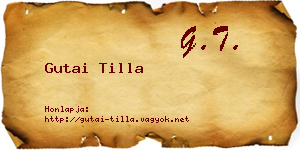 Gutai Tilla névjegykártya